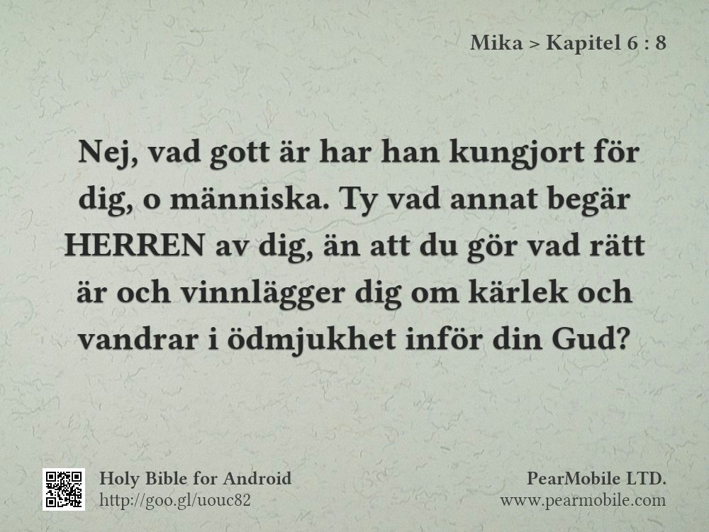 Mika, Kapitel 6:8